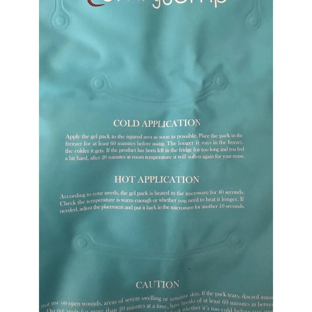 Comfytemp Hot Cold Gel‎ Pack Microwaveable Adjustable Strap Pain Relief Blue